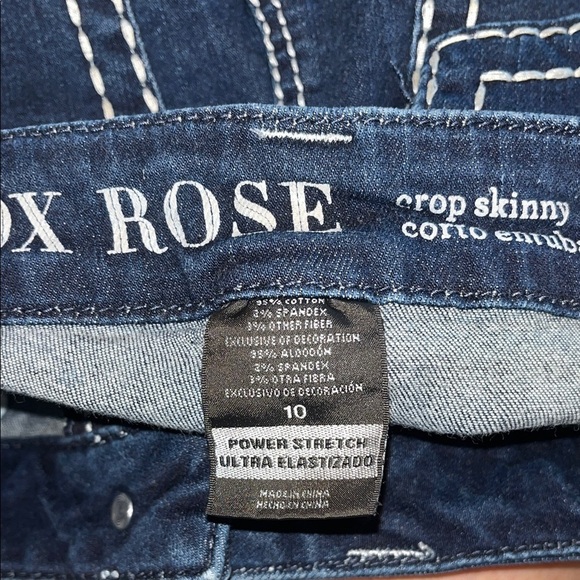 Knox Rose Crip Skinny Indigo Jeans size 10 - Picture 9 of 9
